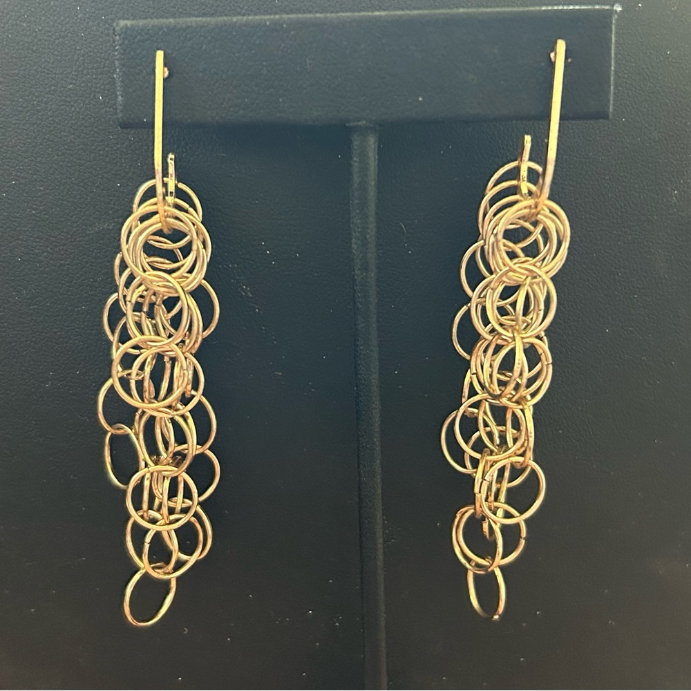 Gold earrings